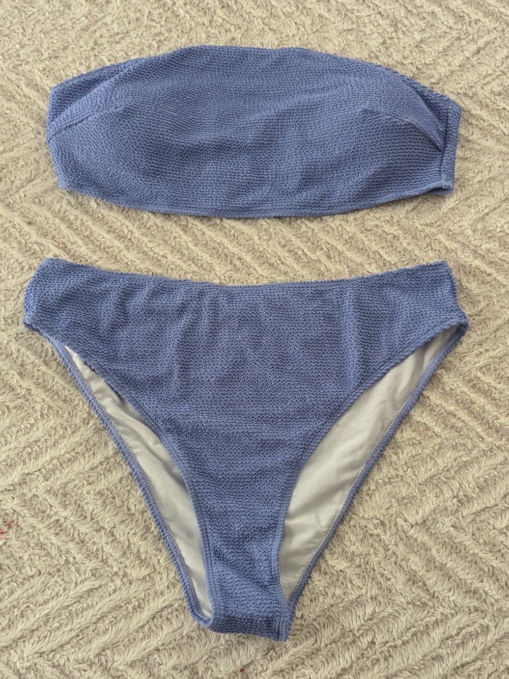 NWT Wdirara Bandeau Bikini Set